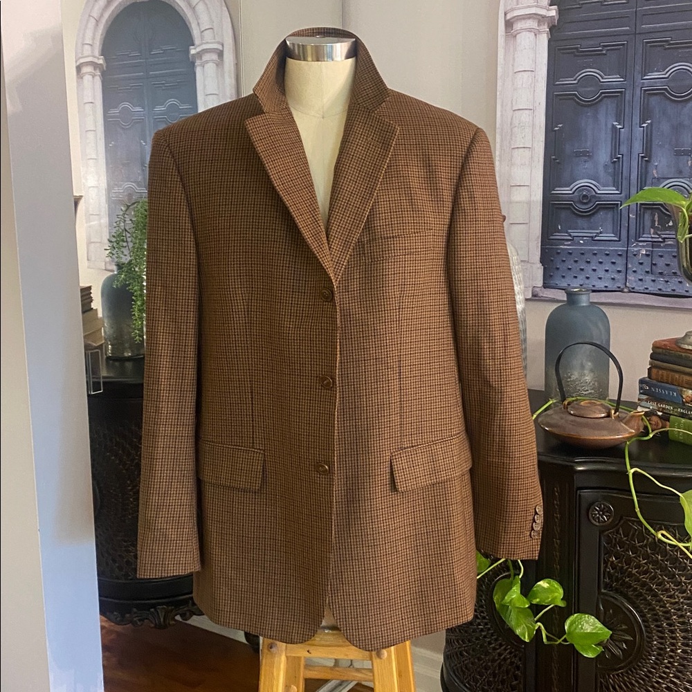 belíssimo wool houndstooth blazer 
men’s size 44 R